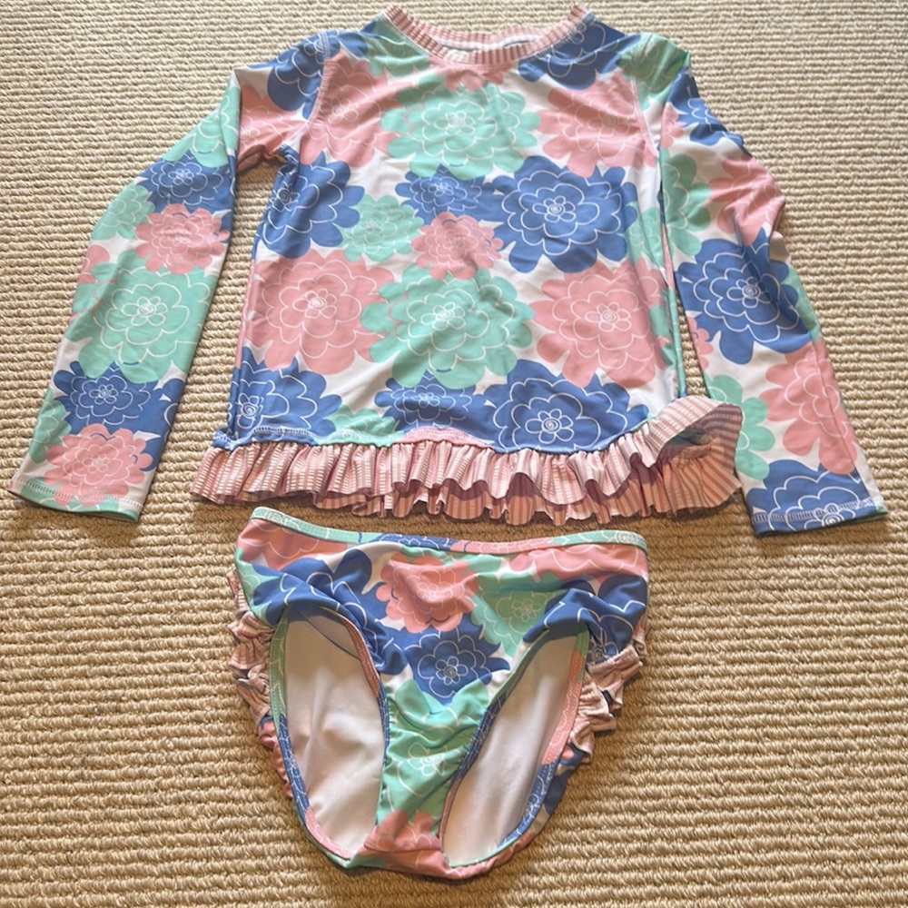 Ruffle Butts 2 piece swim suit sz 10